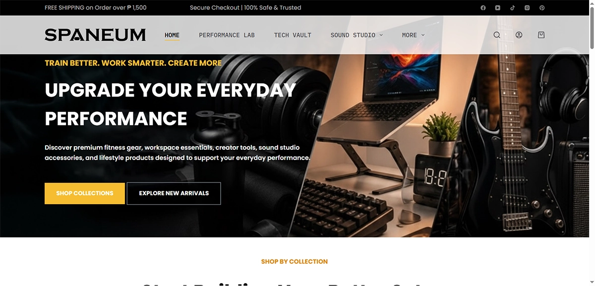 Spaneum e-commerce website project