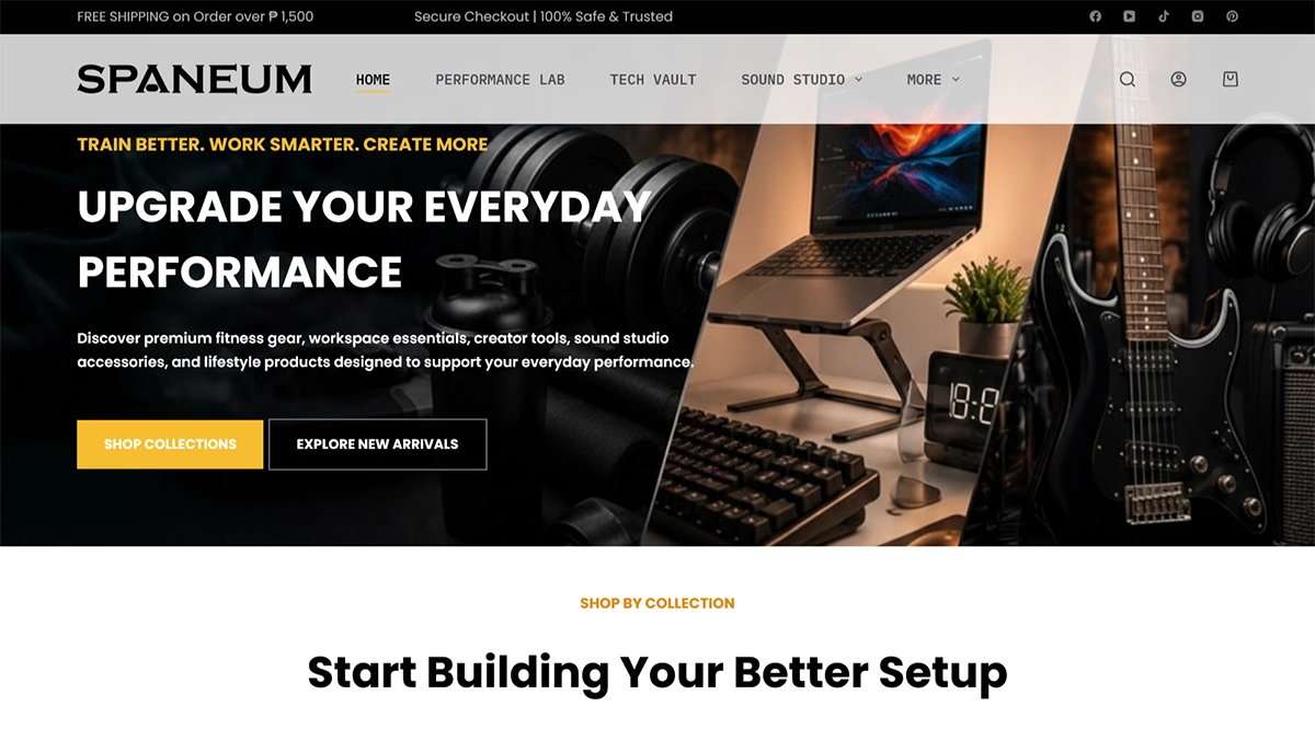 Spaneum ecommerce website project